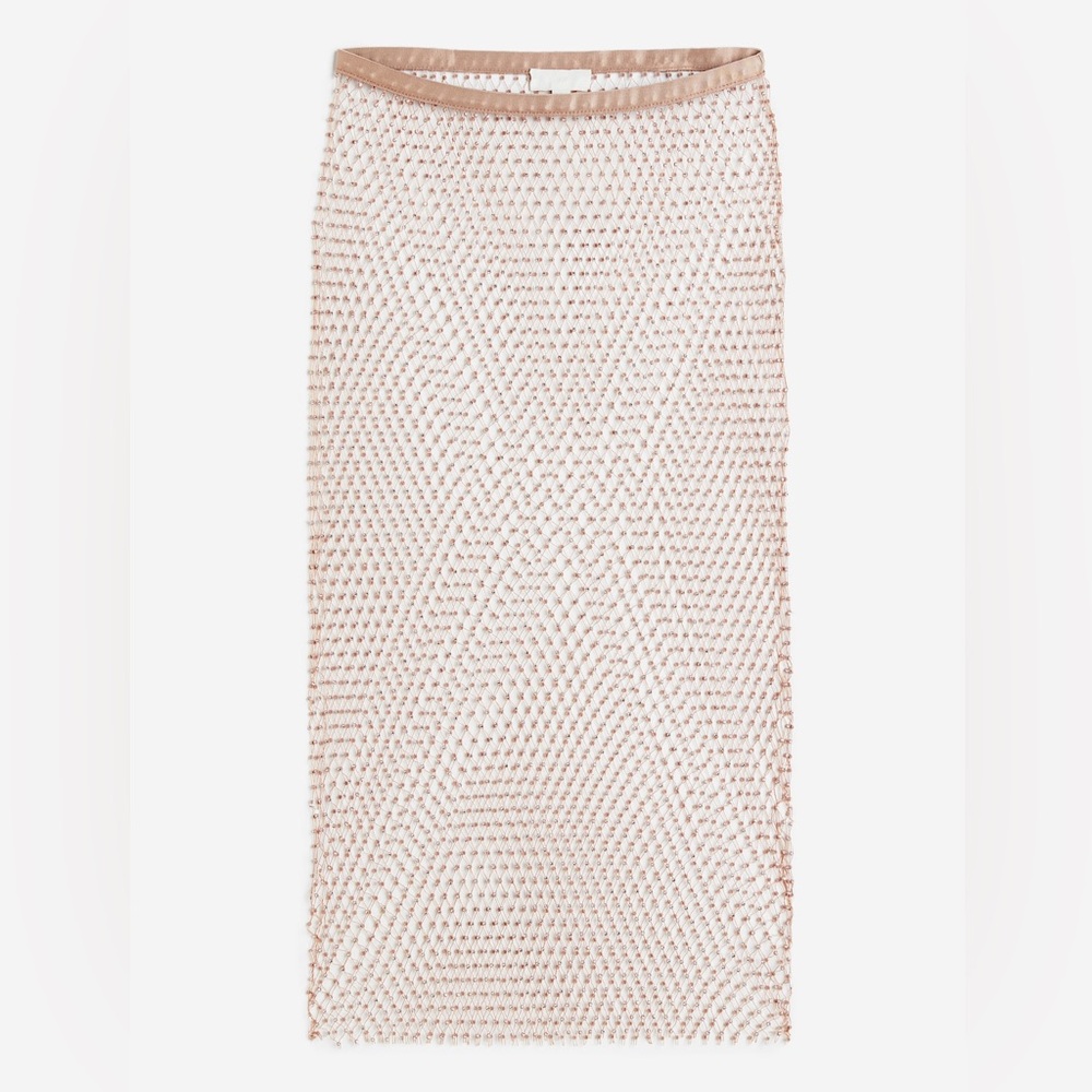 H&M Rhinestone Embellished Net Skirt